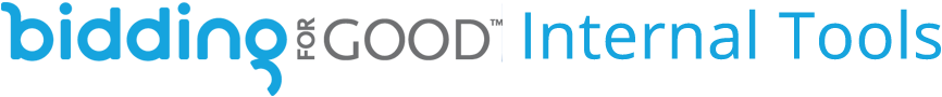 BiddingForGood Internal Tools