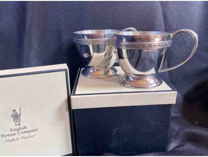 Set of 2 Pewter Cups