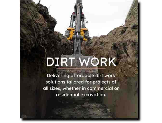 1 Hour of Excavation Work for a house project