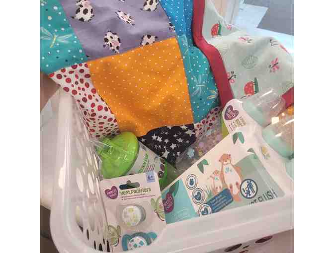 Vibrant Handmade Baby Quilt & Essentials Bundle - Photo 2