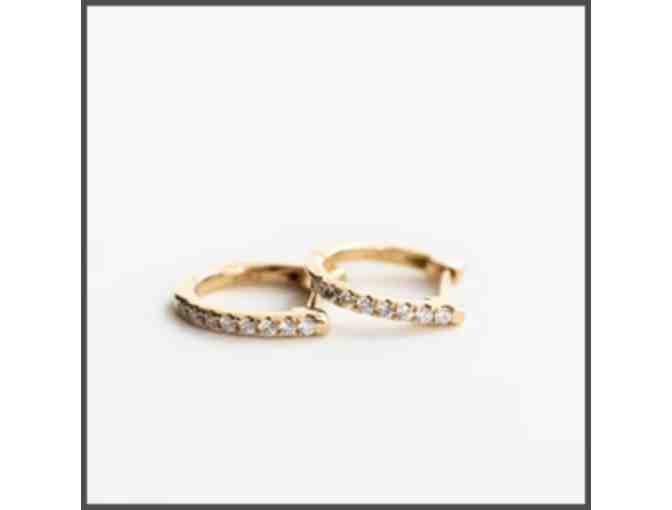 Yearly Co. Medium Diamond Hoops