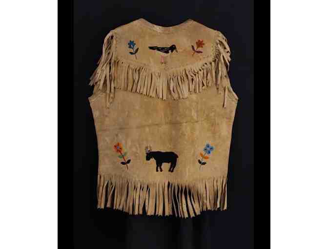 Beaded Leather Vest
