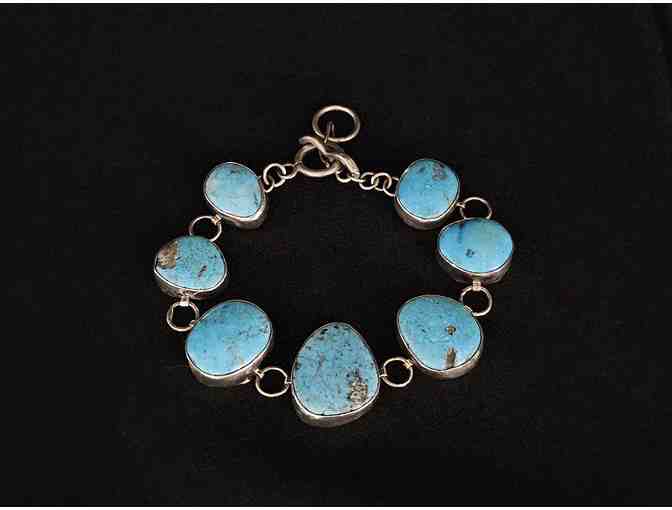 Turquoise Stone Chain Bracelet