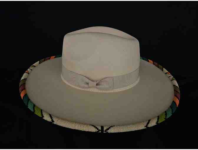 Beaded Hat Brim w/ Earrings