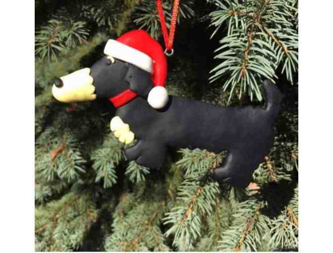 Ornaments - Pair of Dachshund! One RED and One BLACK
