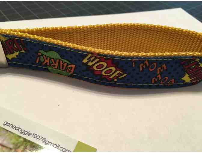 Key Fob - BARK! AARF! BOW-WOW! WOOF by Kelly Stevens of Gone Doggie