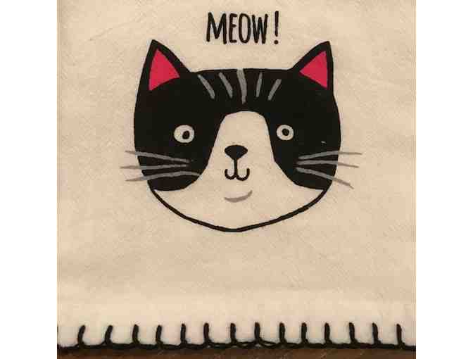 Cats Flour Sack Kitchen Towel Set