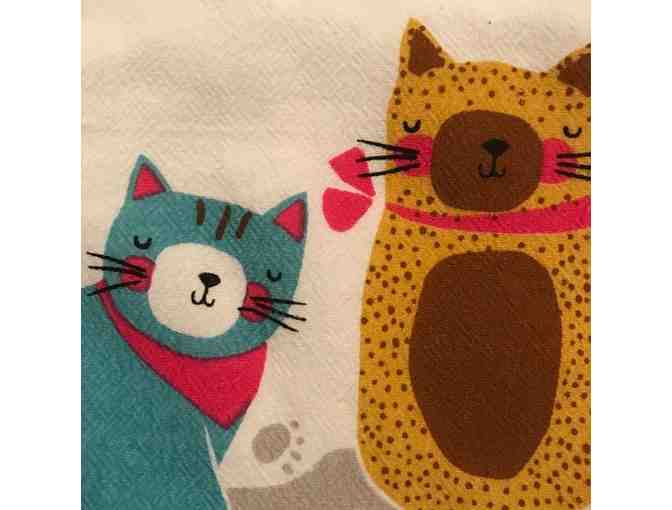 Cats Flour Sack Kitchen Towel Set