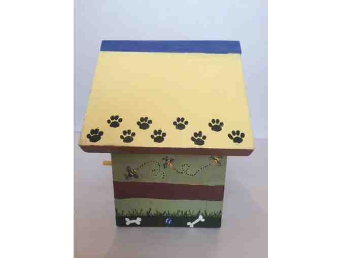 Bird House - Hand Painted Dachshund Bird House with Green Front!