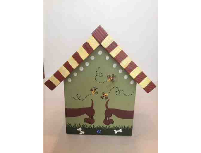 Bird House - Hand Painted Dachshund Bird House with Green Front!