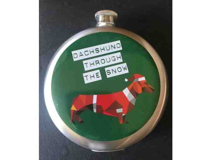 Dachshund Through the Snow Flask