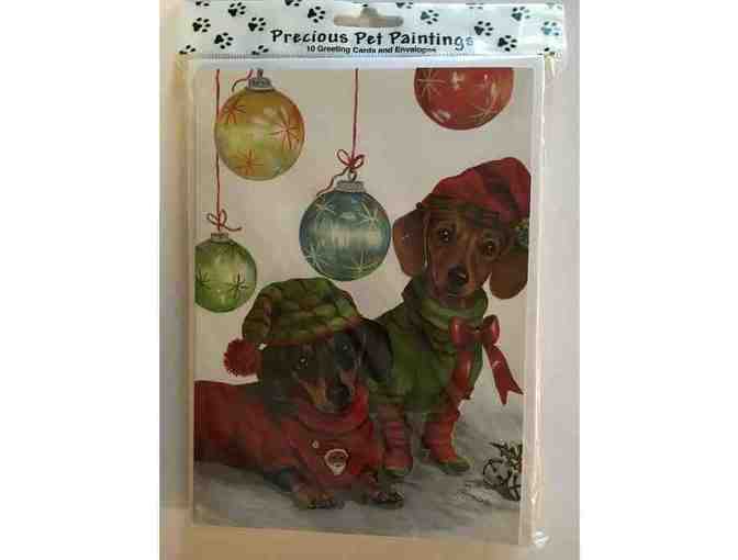 Christmas Cards - 10 Dachshund Cards by Precious Pet Paintings!!!