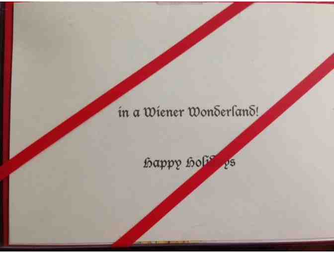 'Let it Snow' Traditional German Dachshund Inspired Holiday Cards