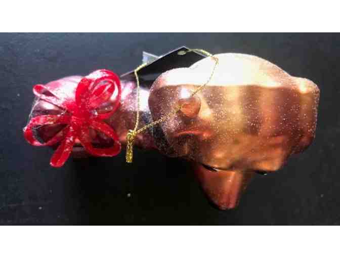 Glass Doxie Ornament