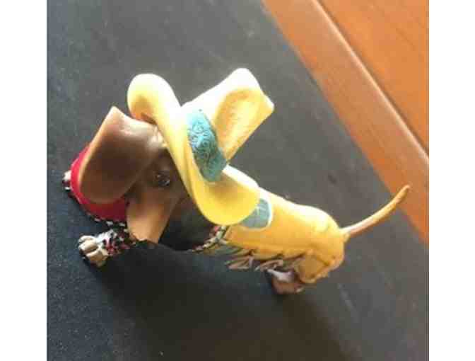 Cowboy Dachshund Figurine