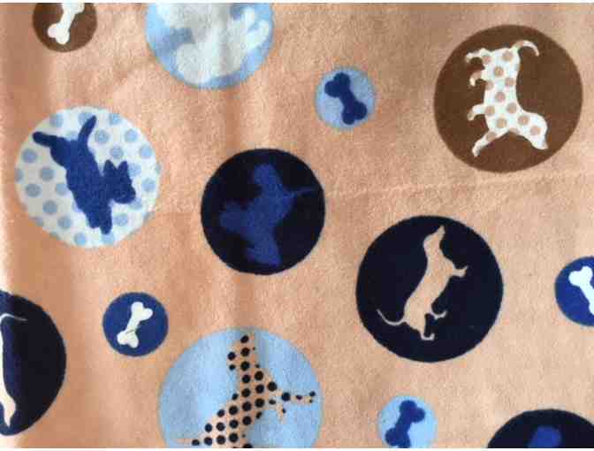 Blanket - Super soft handmade baby or doxie blanket - measures 31' x 29'