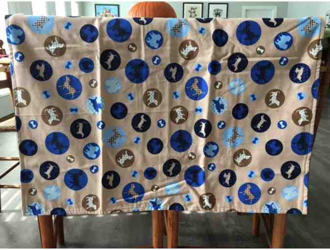 Blanket - Super soft handmade baby or doxie blanket - measures 31' x 29'