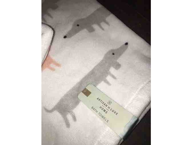 Dachshund Bath & Hand Towel Set