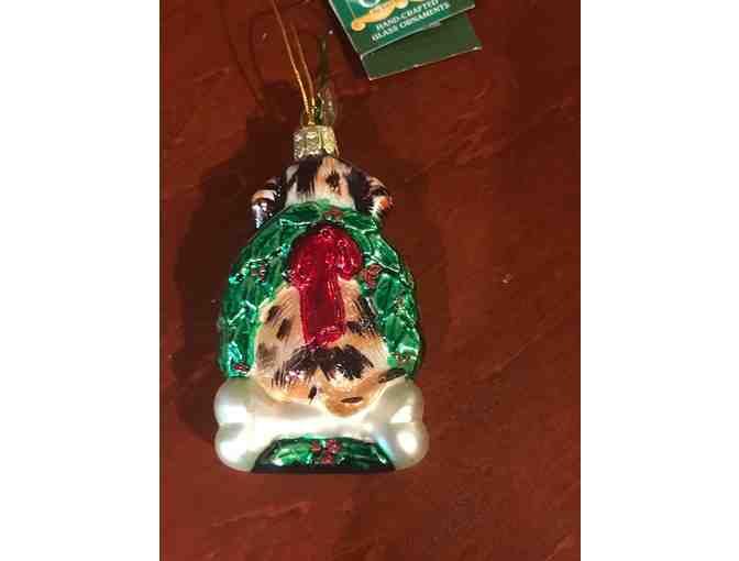 Glass Dachshund Ornament