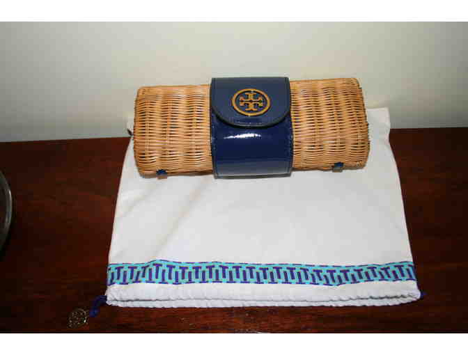 Tory Burch Rattan Clutch Purse