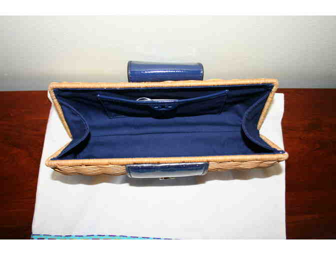 Tory Burch Rattan Clutch Purse