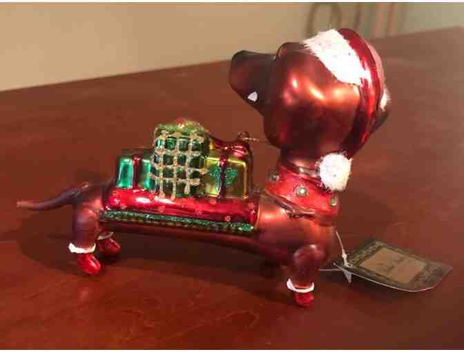 Glass Dachshund Ornament
