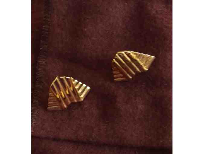 Gold Metal Choker & Earring Set