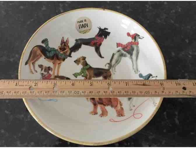 Bowl - Ceramica Cuore - Made in Italy!  Dogs with scarves!
