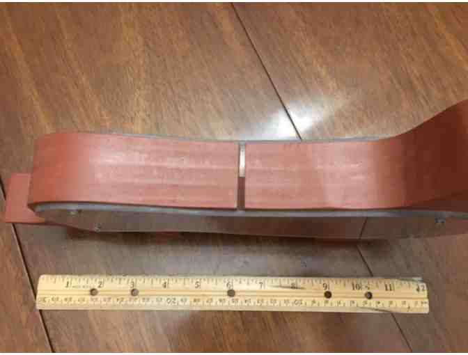 Clear Dachshund Bank with Wood Frame!