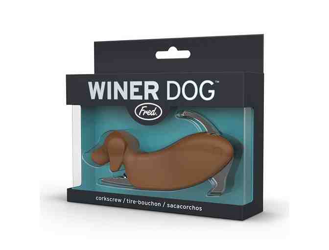 FRED WINER DOG Dachshund Dog Shaped Corkscrew, Brown