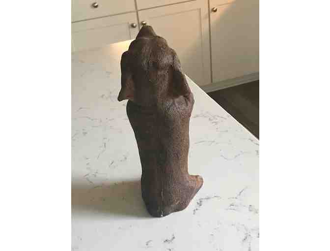 Cast Stone Dachshund shaped Door Stopper