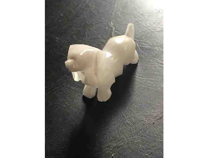 Marble Dachshund Figurine