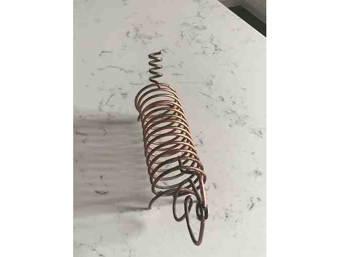Copper Dachshund Shaped Envelope Holder