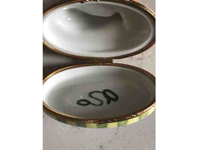 Artoria Limoges Glass Trinket Box - Artist signed and numbered!! VINTAGE