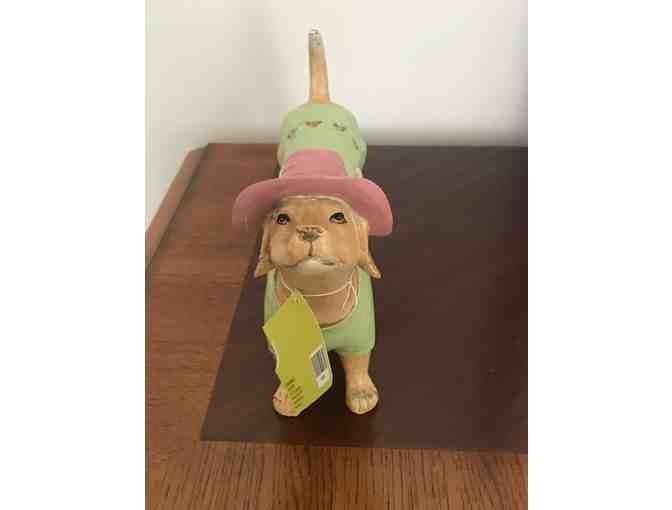 Dachshund Gardening Figurine