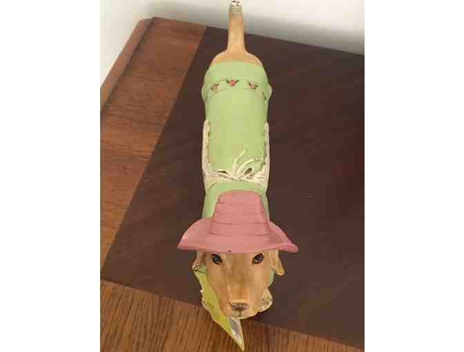 Dachshund Gardening Figurine