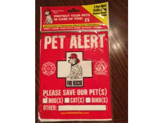 Pet Alert Static Cling Window Decals (2 set)