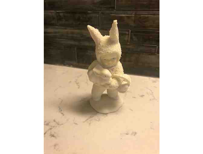 2 Vintage Babies, in Easter Bunny Suits, Dept. 56, Collectible Figurines