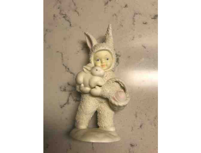 2 Vintage Babies, in Easter Bunny Suits, Dept. 56, Collectible Figurines