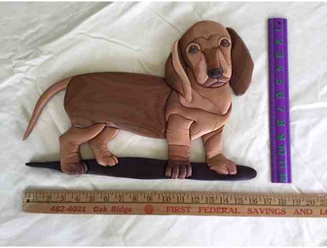BUY A CHANCE TO WIN! - Handcrafted Intarsia Dachshund