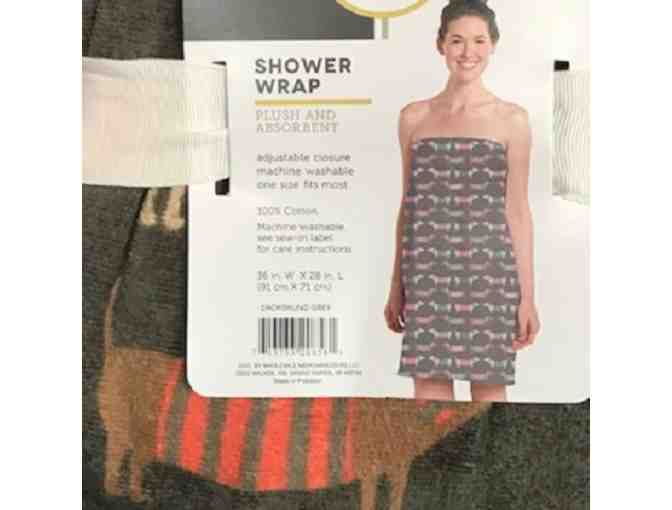 Ladies Dachshund Shower Wrap
