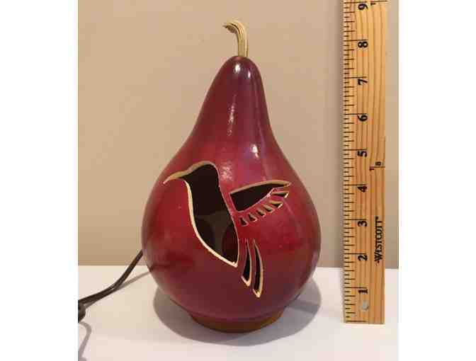 Gourd Luminary! Beautiful Hummingbird! ~~RETIRED PIECE~~