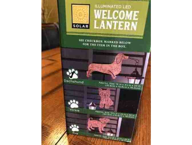 Dachshund Welcome Lantern