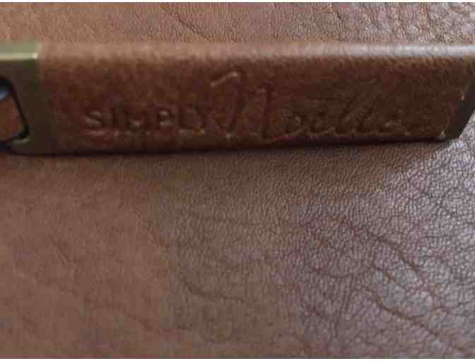 Simply Noelle Carry On Hobo Vegan Faux Leather Handbag in Peach - Pre-owned but not used