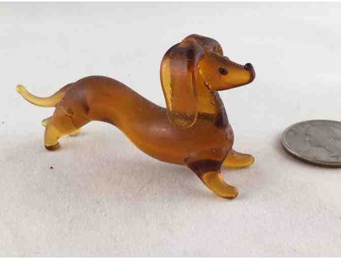 Blown Glass Dachshunds ~~  Set of THREE