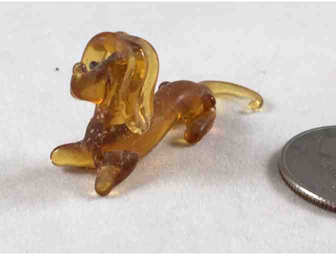 Blown Glass Dachshunds ~~  Set of THREE
