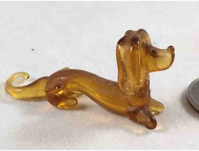 Blown Glass Dachshunds ~~  Set of THREE