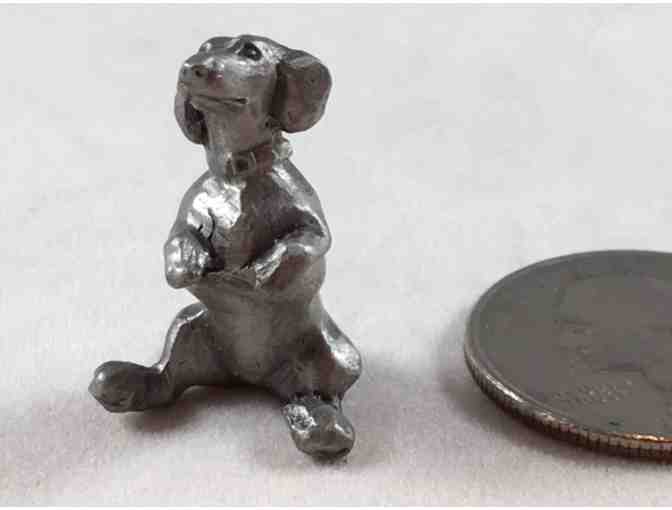 Pewter Dachshund from Rawcliffe Pewter Company! Vintage!!