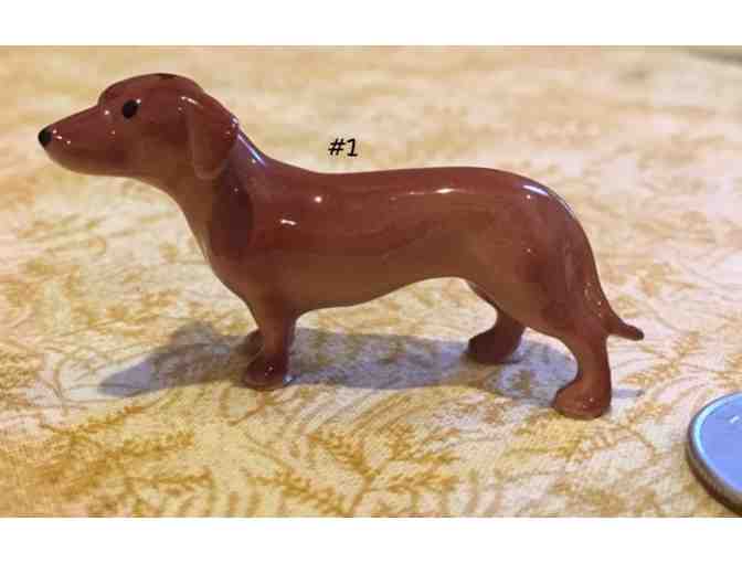 FOUR Porcelain or China Dachshund Figurines~~~~~VINTAGE