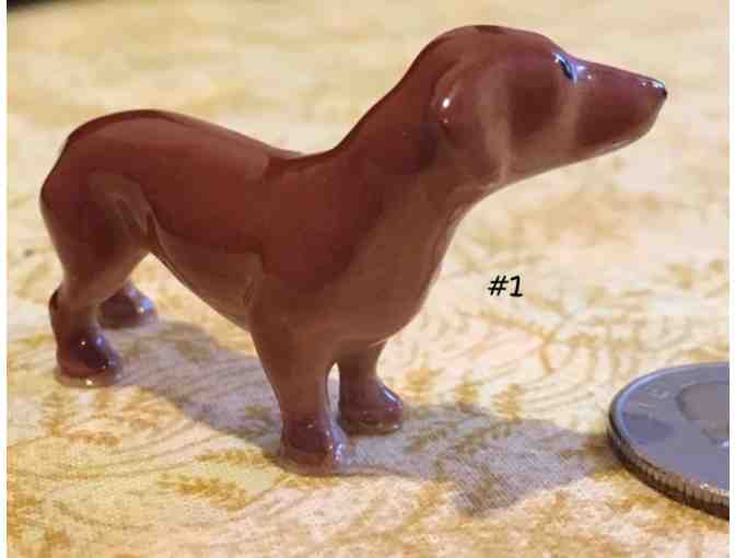 FOUR Porcelain or China Dachshund Figurines~~~~~VINTAGE